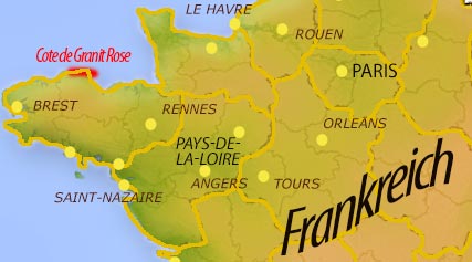 Karte frankreich kueste
